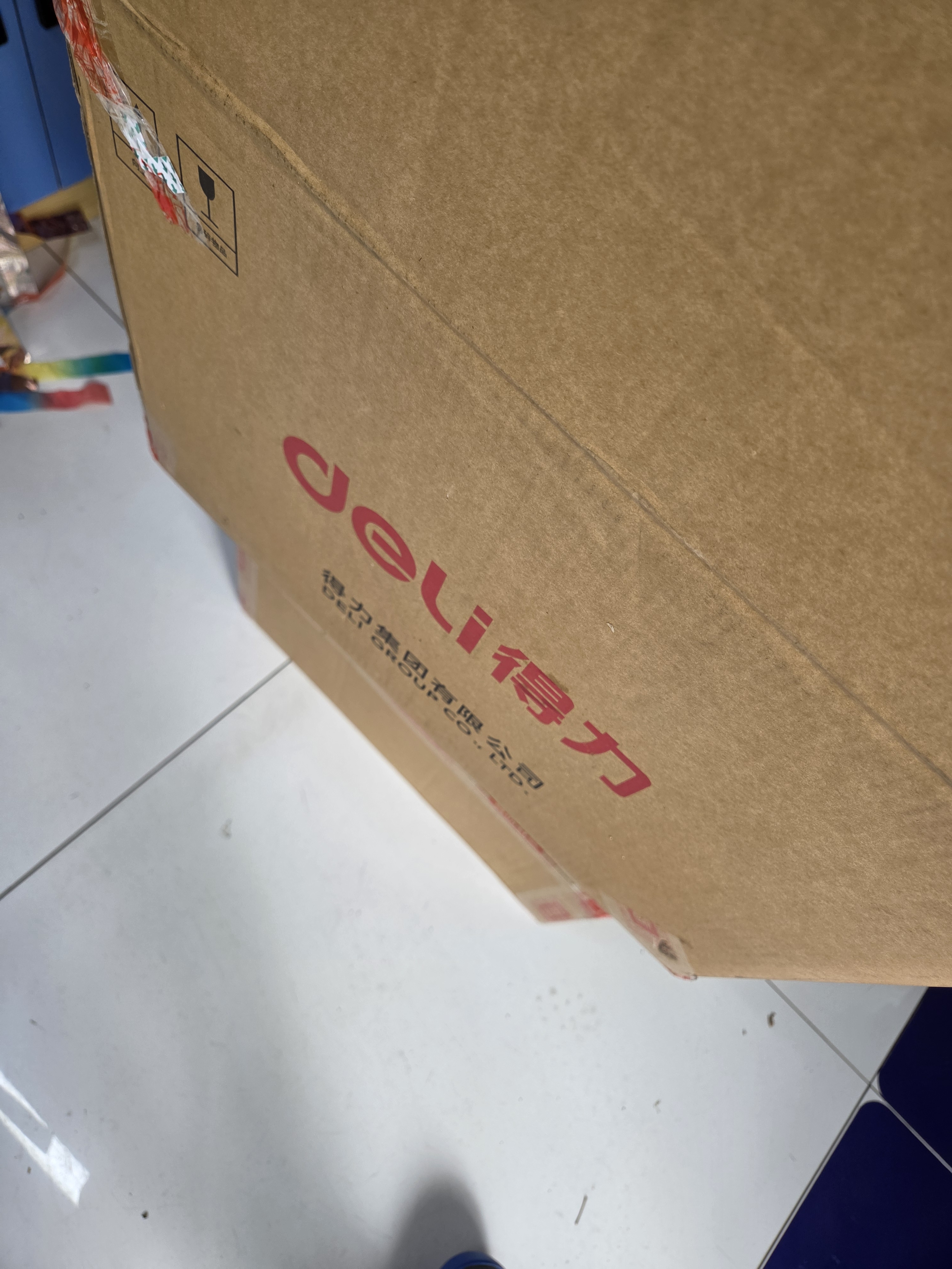 得力（deli）10只75mmA4加厚PP粘扣文件盒档案盒资料盒凭证文件收纳盒财会用品27037蓝色得力办公好物 实拍图