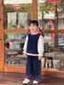 G.duck小黄鸭童装女童秋装套装儿童牛仔马甲衬衫三件套洋气女孩宝宝衣服 蓝色 90 建议1~2岁【 80-90cm】cm 晒单实拍图
