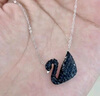 施华洛世奇（SWAROVSKI）【生日礼物】Swan优雅天鹅项链女吊坠轻奢小众送女友女 镀白金色 (大)5347329 实拍图
