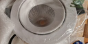 雷士（NVC）LED射灯客厅过道背景嵌入式防眩小山丘铝材7瓦暖白黑杯【莲华】 实拍图