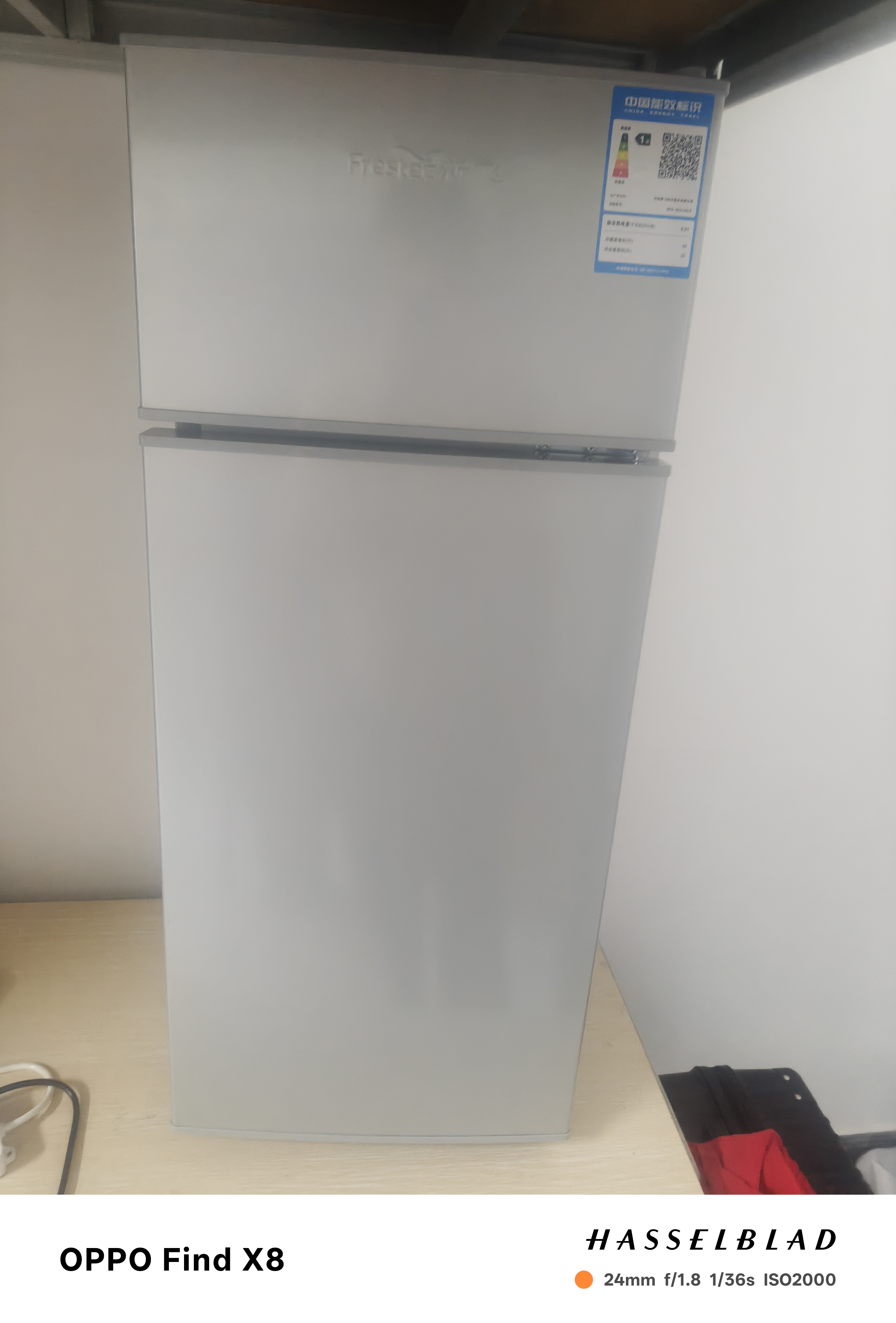 新飞冰箱家用一级能效 租房用小型二门电冰箱冷藏冷冻两用1-2人双门小冰箱办公室迷你小户型 【一级能效】86A138银色+保温盒款/HOT 实拍图