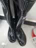 回力雨鞋男士防水鞋防滑耐磨胶鞋轻便厨师鞋雨靴套鞋807  黑色高筒 41 实拍图