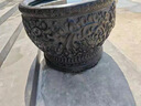 赋秀锦石雕鱼缸花盆门海仿古天然青石大水缸庭院荷花缸户外流水种花石缸 缠枝莲款【天然青石 整石雕刻】 肚直径80厘米高60厘米【 】 实拍图