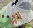 卡尔美（KELME）儿童防晒帽遮阳帽子夏季防紫外线男女童披风大帽檐海边沙滩太阳帽 实拍图