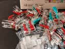 山泽 超六类水晶头 超6类万兆网线接头 彩色RJ45电脑网络连接器 cat6a两件式酒红色30个 SJ630Z 实拍图