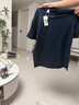 【京东直采】重磅纯棉 圆领短袖男款t恤衣服女士t恤服装真5折专场 藏青（短袖） 2XL （140-155斤） 实拍图