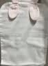 全棉时代婴儿隔汗巾儿童纯棉吸汗巾开学幼儿园垫背39×19cm小兔米白粉 3条 实拍图