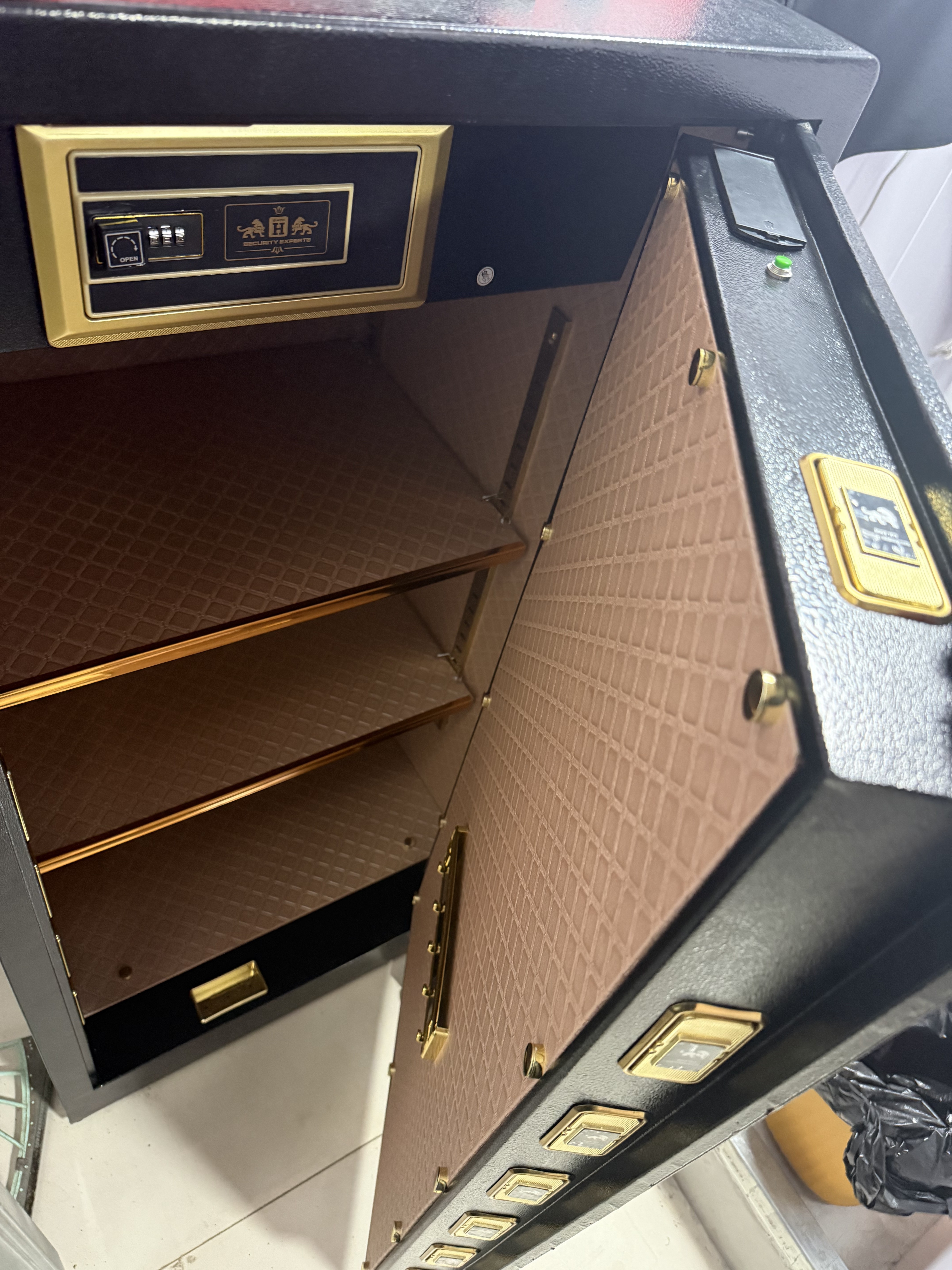 虎牌保险柜家用办公大型型电子密码保险箱全钢防盗财务专用保密保管柜 博瑞系列 120cm 钢琴黑 实拍图