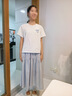 真维斯（Jeanswest）女童套装2026新款夏季儿童纯棉短袖t恤女孩蓝色百搭半身裙夏装 【纯棉短袖+四面弹半身裙】01 160 【推荐体重80-100斤】 实拍图