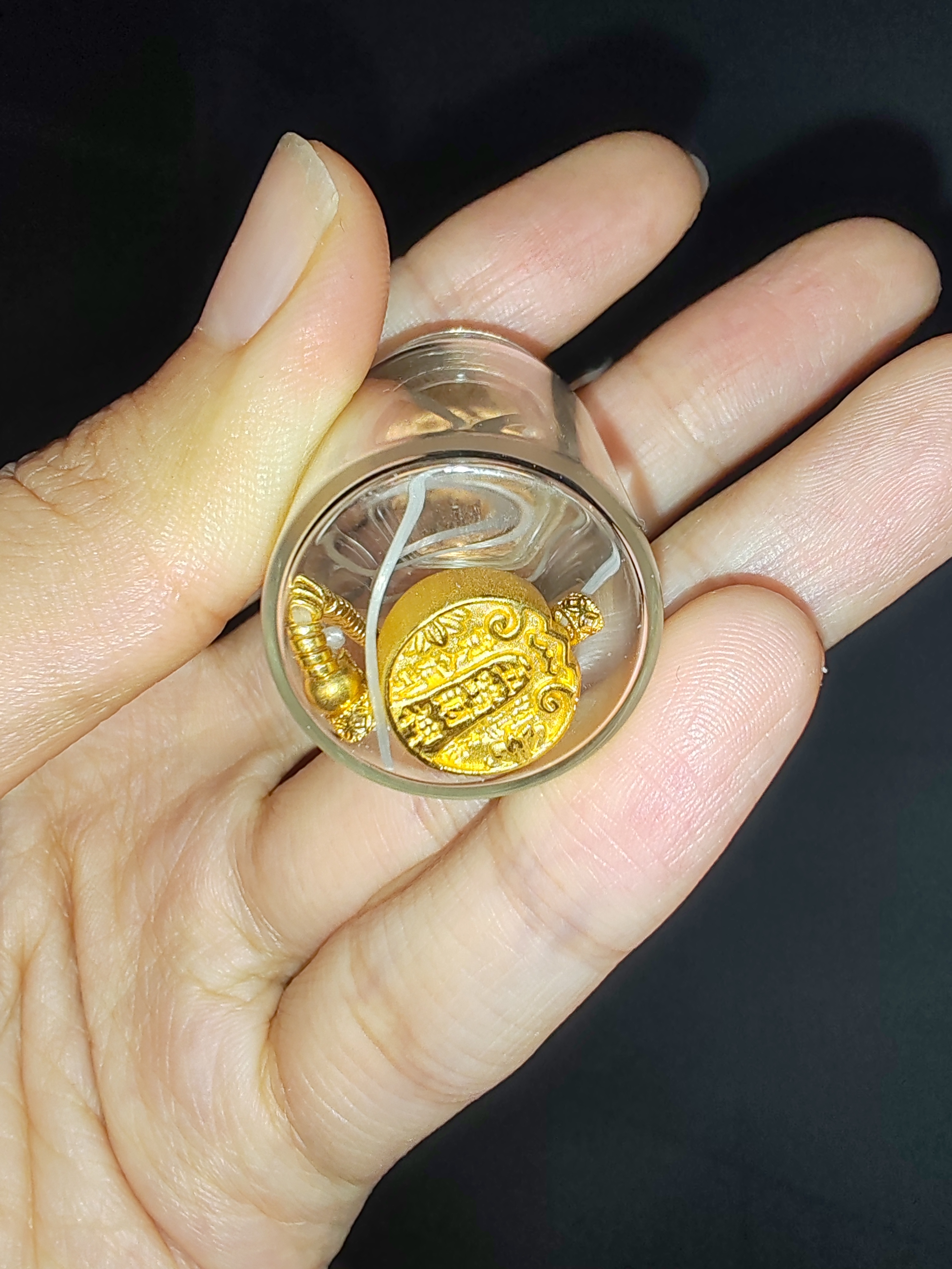 喜上眉梢喜饰黄金古法金珠999足金散珠硬金光面磨砂转运珠路路通圣诞礼物 3mm 重工古法珠两颗  0.2g 实拍图