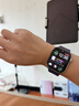 Apple/苹果 Watch S11 智能手表GPS款46毫米银色铝金属表壳雾紫色运动型表带S/M MEVW4CH/B 实拍图