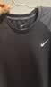 耐克（NIKE）男子夏季新款速干透气防晒衣轻便运动短袖上衣NESSH586-001 黑XL 实拍图