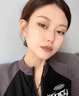 芯奢纯银999足银针蝴蝶耳钉女士耳骨钉高级耳环精致小巧养耳洞不过敏 一对+精美礼盒 实拍图
