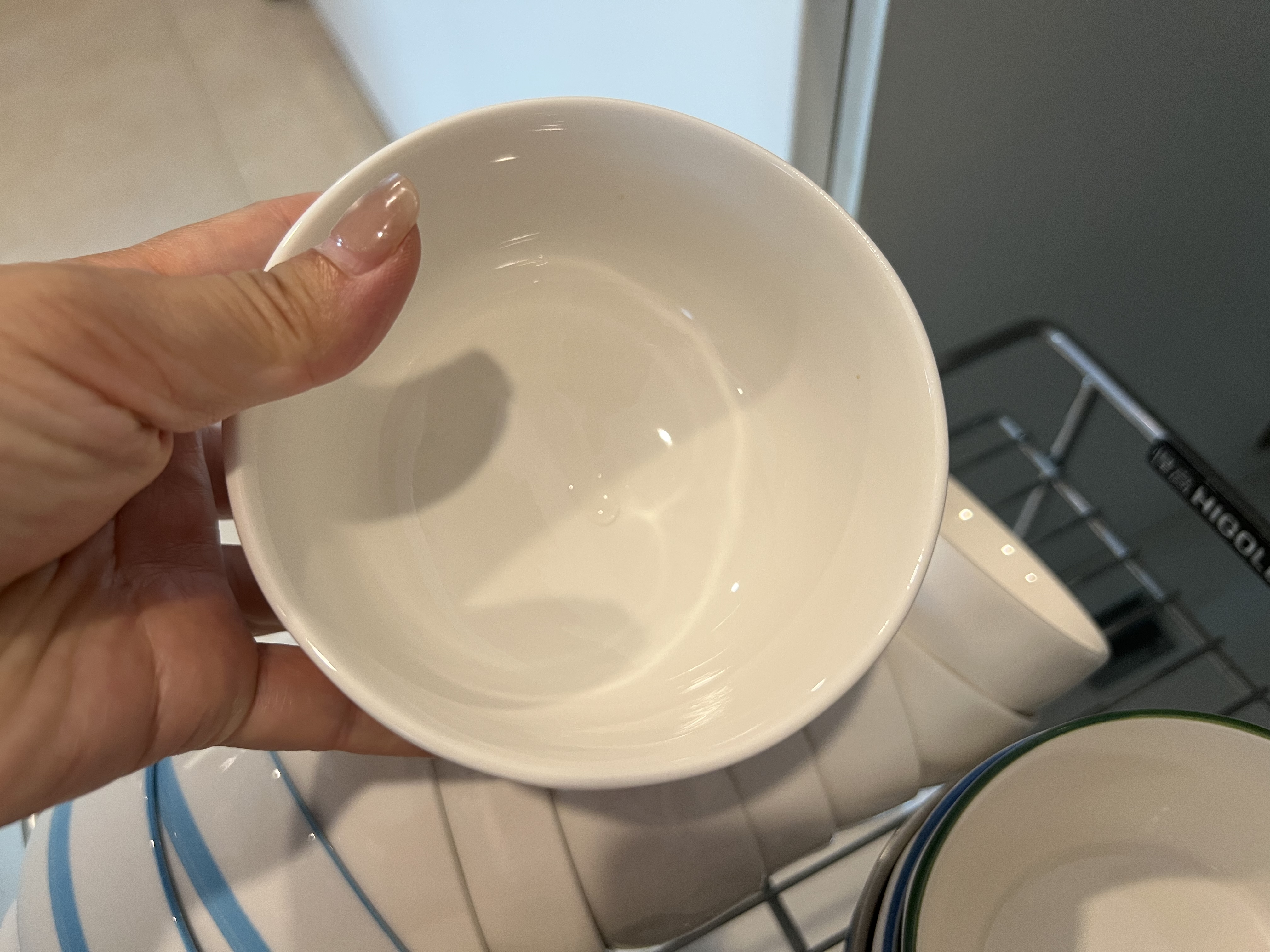 美厨（MAXCOOK）纯白陶瓷家用饭碗10个装4.5英寸餐具套装微波炉加热容器MCTC3246 实拍图