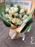 艾斯维娜鲜花速递11朵玫瑰花束送女友生日礼物全国同城配送 11朵香槟玫瑰花束-推荐款 实拍图