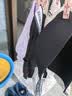 维多利亚的秘密维密logo字母肩带舒适无痕时尚文胸内裤内衣套装女 54A2黑色-无钢圈 80B (36B)+M 实拍图
