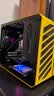 方糖机械大师  酷方 C28脉冲 兼容 MATX/ITX主板机箱  240水冷/仅支持SFX/L电源， 风冷散热/支持ATX14cm电源 活力黄 官方标配 实拍图