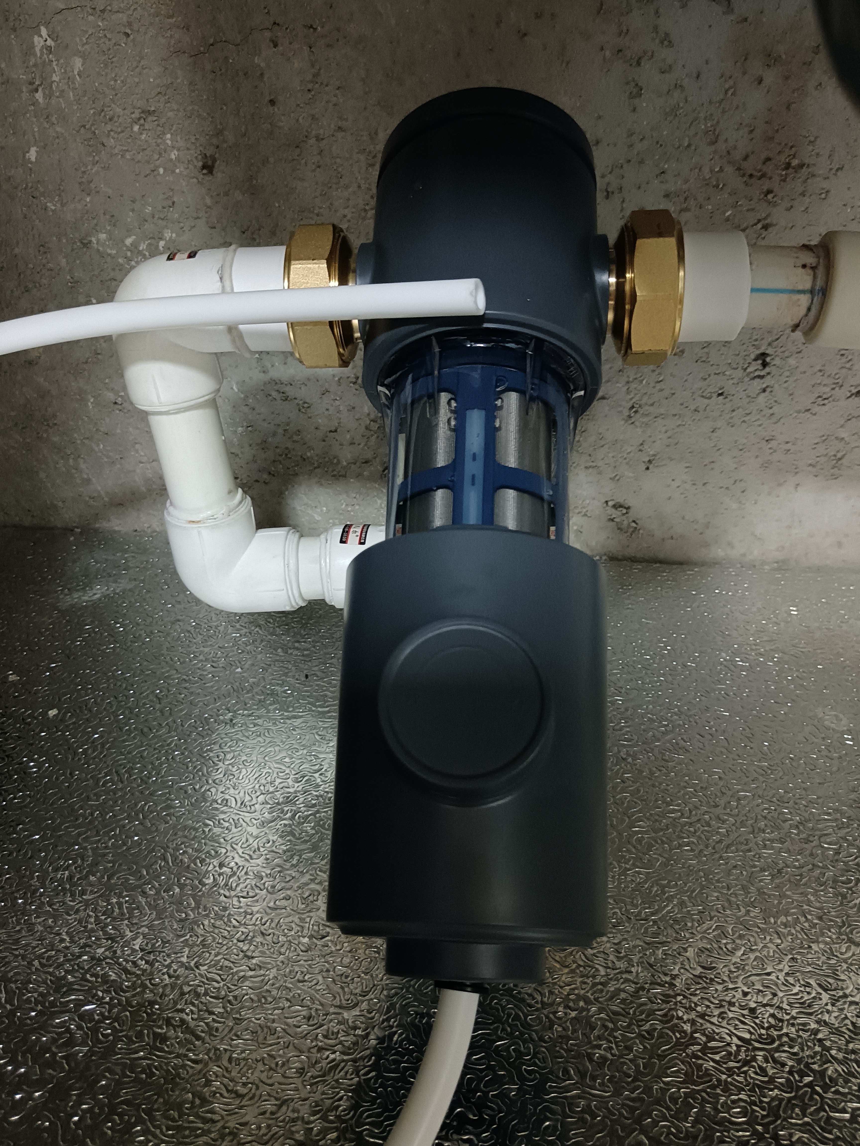 海尔（Haier）前置过滤器全屋家用净水器HP-05升级迭代款40微米双网反冲洗大通量管道过滤器 全屋家用净水器 实拍图