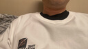 真维斯（Jeanswest）纯棉短袖t恤男运动潮流百搭休闲半袖2026新款打底夏季美式体恤衫  白色(复古字体黑胸标) M (170) (30天质量问题全额退) 实拍图