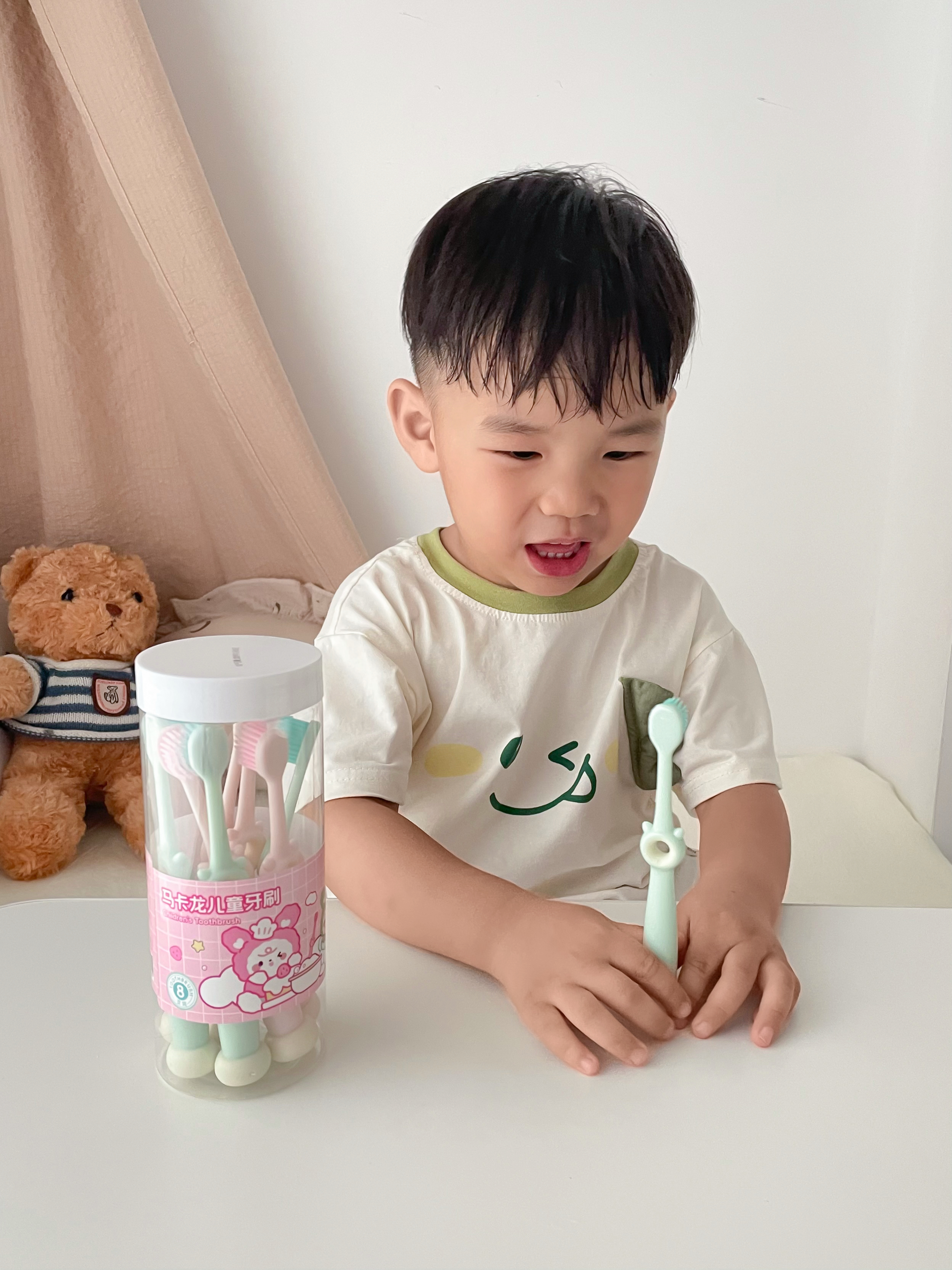 马博士儿童牙刷3-6-12岁口腔清洁宝宝训练牙刷套装8支装 实拍图