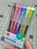 得力(deli)【热门商品】彩色按动中性笔 6色中性笔 0.5mm子弹头学生中性笔水笔签字笔 6支/盒SA503 实拍图