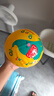 费雪（Fisher-Price）儿童玩具球 宝宝小皮球拍拍球22cm(黄色 赠打气筒)生日礼物礼品 实拍图