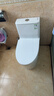 九牧（JOMOO）马桶 家用虹吸式马桶大冲力节水坐便器 防臭瞬冲 易洁抗菌马桶 升级50大管径-双旋无棱11396-400坑 实拍图