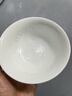 富玉景德镇陶瓷碗中式高档餐具纯素玲珑盘子家用菜盘散件送礼礼物 玉牡丹 5寸饭碗2个装 实拍图