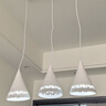 雷士（NVC）雷士照明LED餐吊灯餐厅吧台灯具现代简约铁艺三头吊灯 白色 实拍图