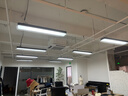 慧卓 办公室吊灯LED长方形长条灯工业风超市店铺商用照明简约现代吊线灯具工业风条形商超工程高亮款 黑色 120*20*6.5cm 38W 实拍图