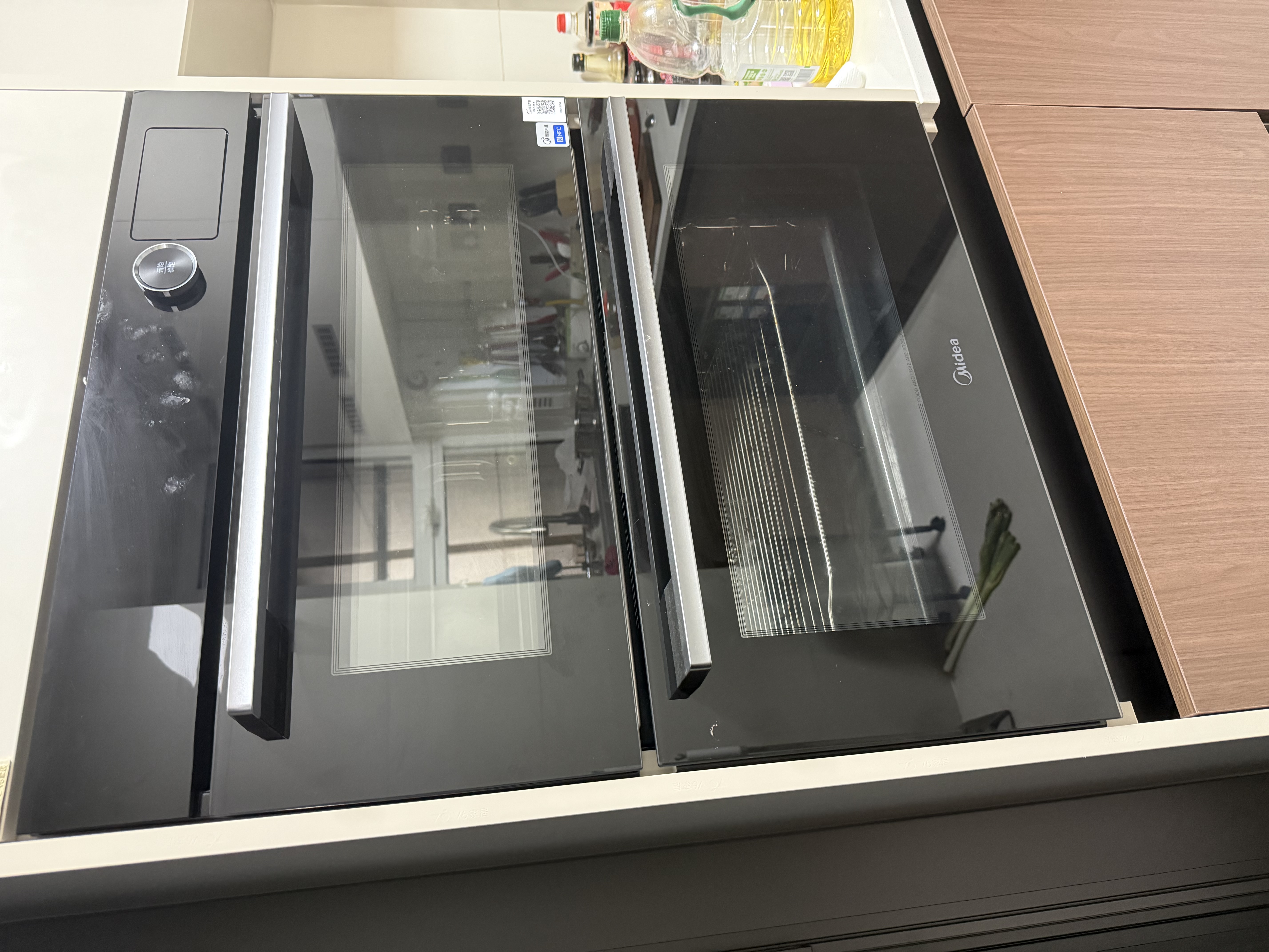 美的【重磅升级】双腔彩屏嵌入式蒸烤箱一体机上蒸下烤85L家用多功能蒸烤炸三合一蒸烤箱套装BS50D1W 【双腔彩屏】BS50D1W/SD85同款 实拍图
