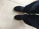 布舍元 老北京布鞋男鞋传统千层底休闲老人鞋男士中老年大码一脚蹬懒人爸爸鞋子 73X-9202牛筋底黑色 40 实拍图