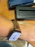 istrap适用苹果手表表带疯马牛皮Apple Watch Ultra4/3/2手表带S12/11/10/9/8/7/6/SE真皮表链iWatch男士 深棕色【黑色配件 44/45/46MM表盘【适用 实拍图
