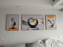宜巢 沙发背景墙装饰画客厅沙发后面挂画现代三联画免打孔 D 时尚空间 左右50*70中间100*70晶瓷/好打理 实拍图