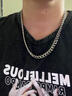 初逅男士古巴项链 加粗钛钢潮流锁骨链高街hiphop嘻哈欧美简约风配饰 古巴项链55cm*10mm 实拍图
