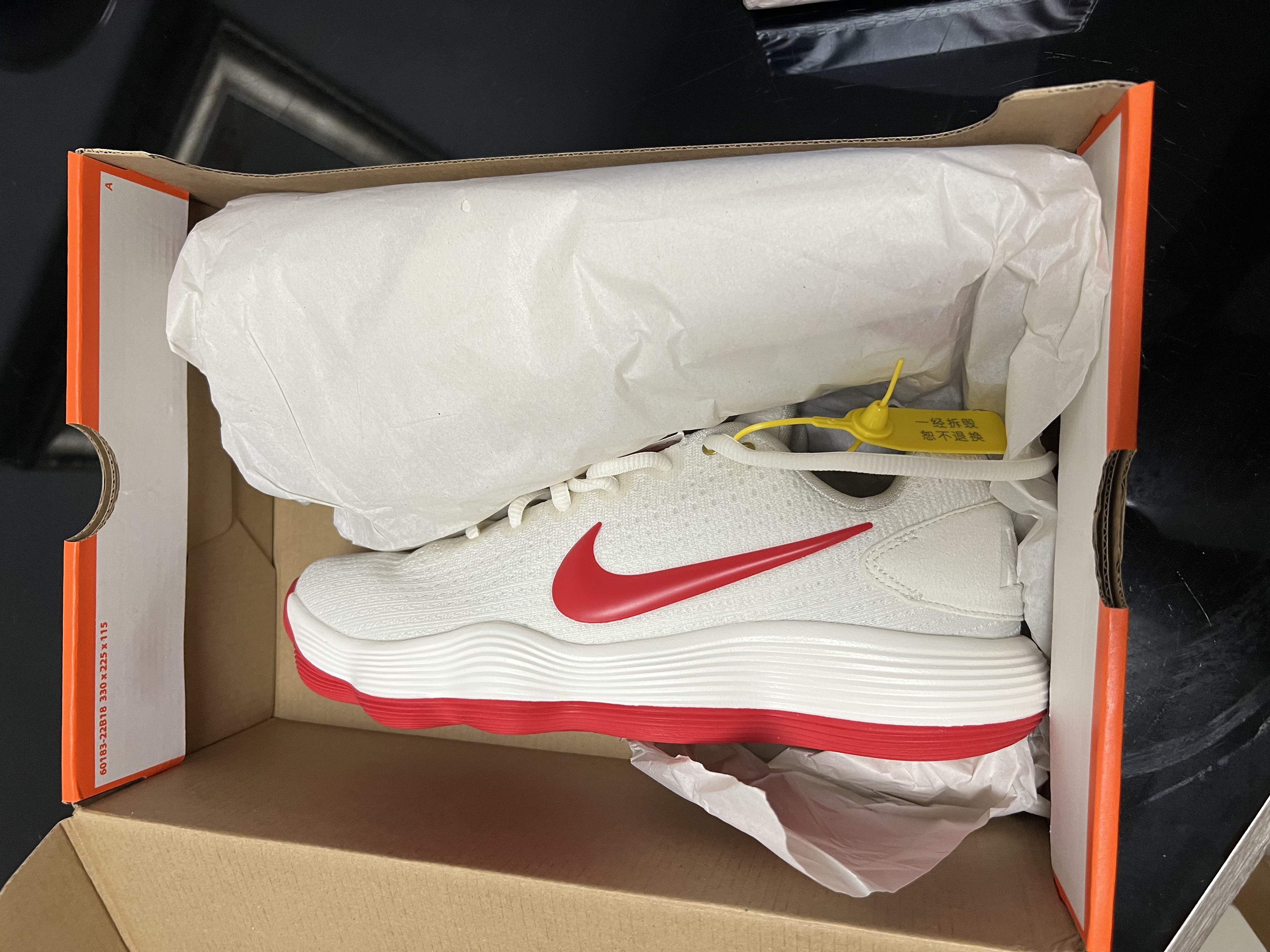 耐克NIKE男子篮球鞋 HYPERDUNK 2017 LOW 运动鞋IB4638-161米白红40.5 实拍图