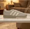 adidas「面包鞋」COURTIC经典运动板鞋男女阿迪达斯官方三叶草 浅绿/奶油白   42 实拍图