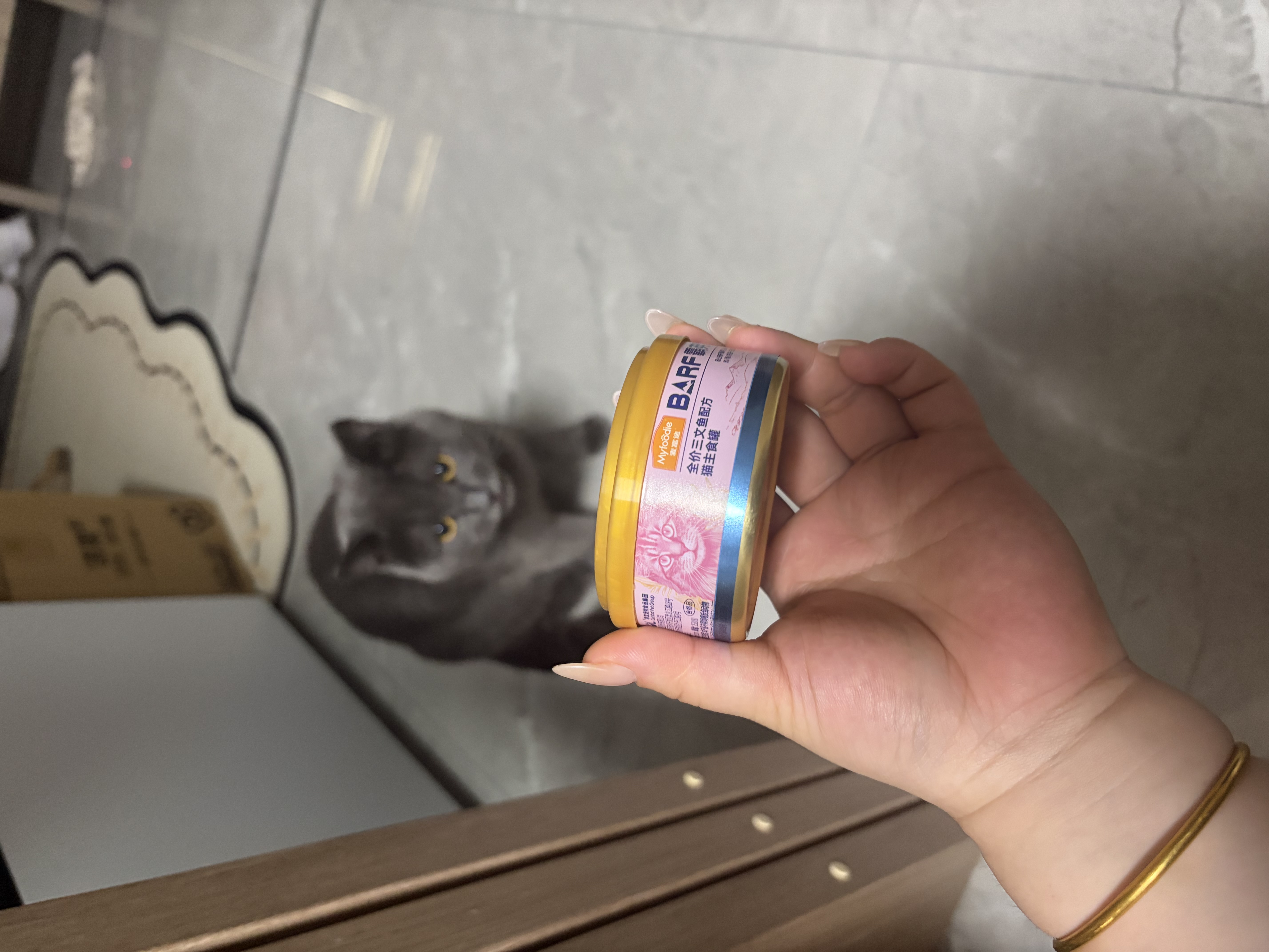 麦富迪猫罐头 barf霸弗主食猫罐头猫咪零食湿粮成猫呵护泌尿100g*12罐 实拍图