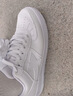 特步板鞋男鞋运动鞋夏季空军一号百搭小白鞋透气耐磨防滑黑色休闲鞋女 特步白【女款透气网孔】 36 脚长22.5cm( 新法码37) 实拍图