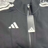 阿迪达斯（adidas）外套男2026春季新款针织立领夹克外套防风棉质运动服 黑白 3XL 实拍图