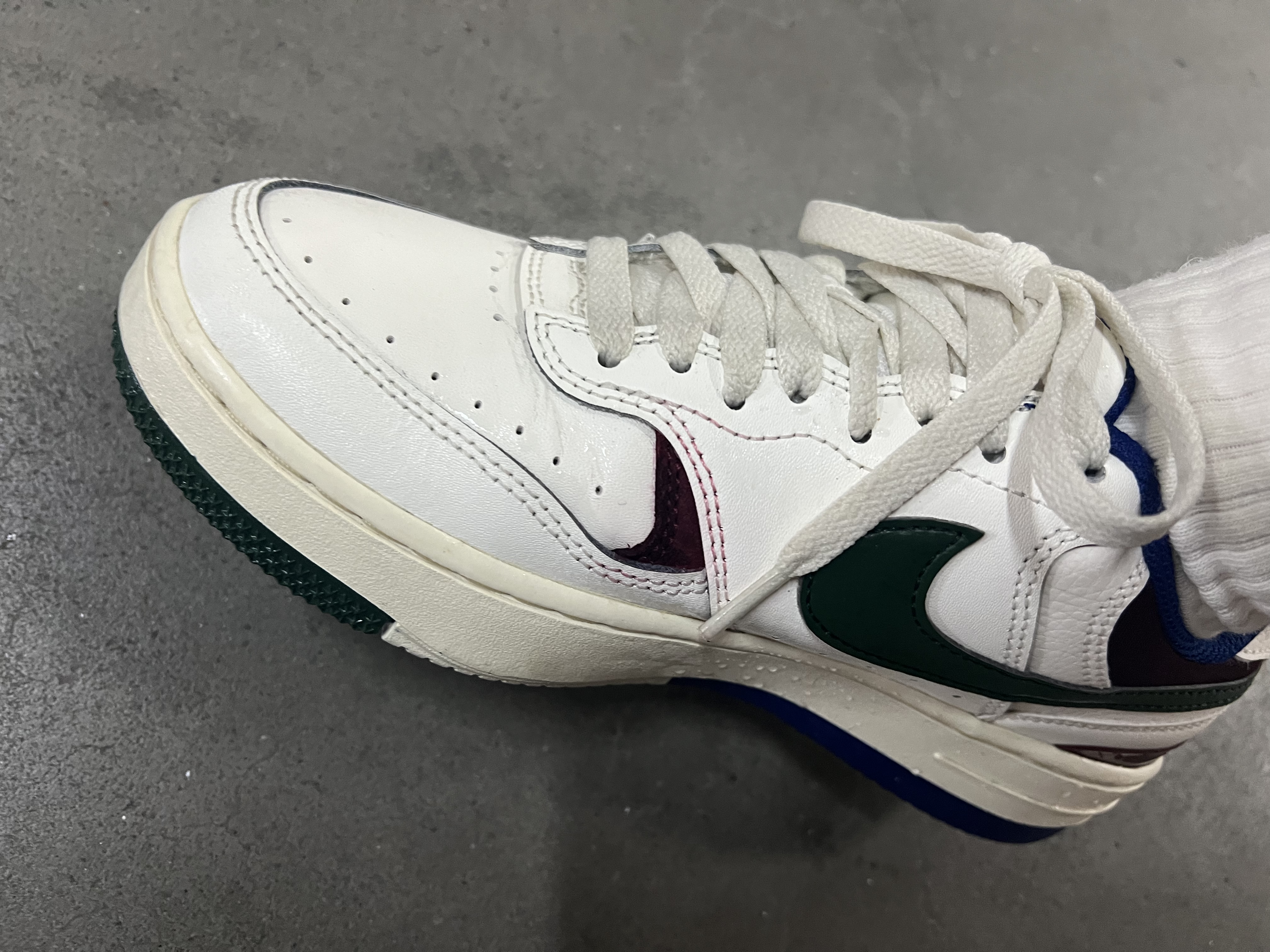 耐克NIKE板鞋女缓震透气GAMMA FORCE运动鞋DX9176-102白绿蓝36.5 实拍图