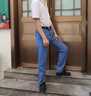 啄木鸟（TUCANO）牛仔裤男士夏季薄款商务休闲时尚百搭弹力修身长裤子男装浅蓝 32 实拍图
