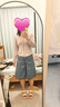 森马（Semir）牛仔裤女夏季高腰宽松凉感抑菌2026百搭百慕大五分裤109326122002 晒单实拍图