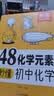 【易蓓】48化学元素秒懂初中化学 必背公式知识点大全公式汇总化学入门元素表化学课本内容预习教辅书 实拍图