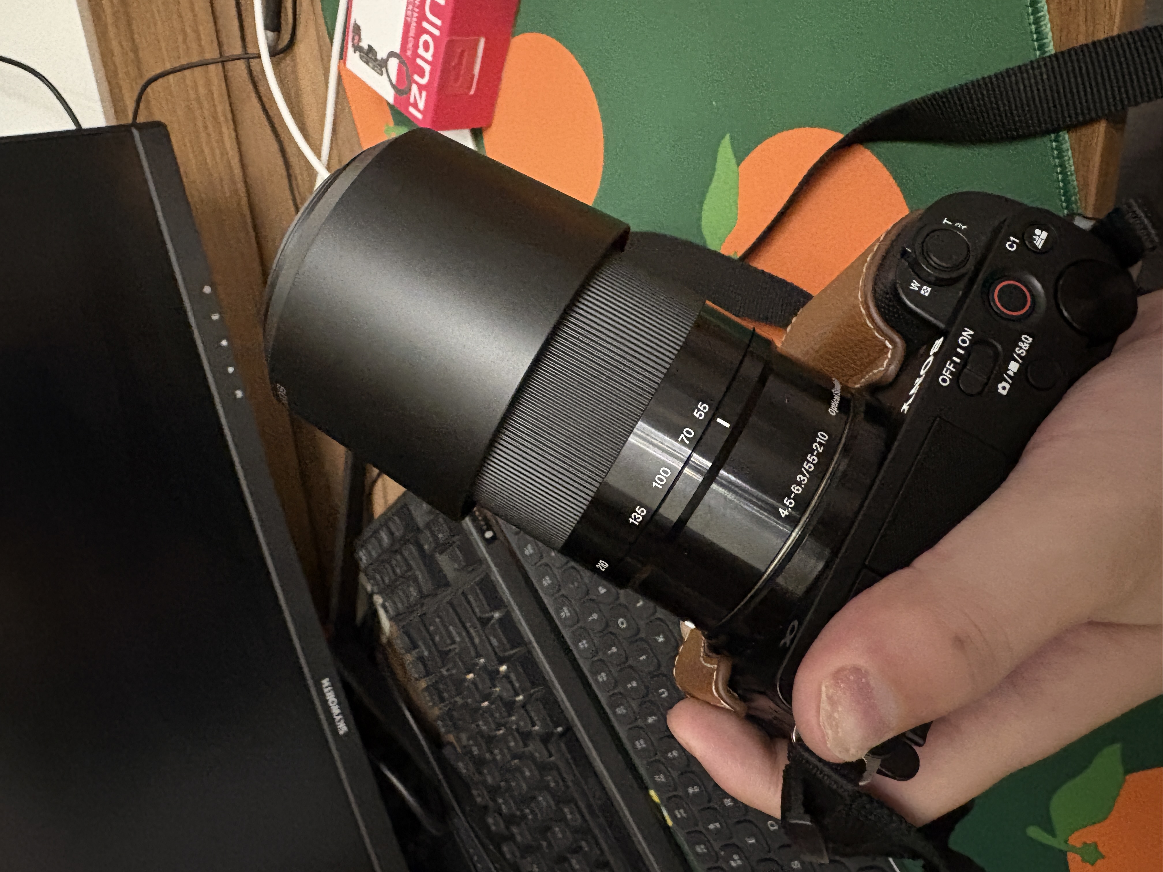 索尼（SONY）E55-210mm F4.5-6.3 APS-C画幅风光人像 远摄长焦镜头 黑色 标配 实拍图