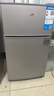 奥克斯小冰箱家用小型迷你冷藏冷冻两用出租房宿舍用节能省电寝室办公室电冰箱 【净化去味】126银色【高效保鲜 铜管速冷】22L 实拍图