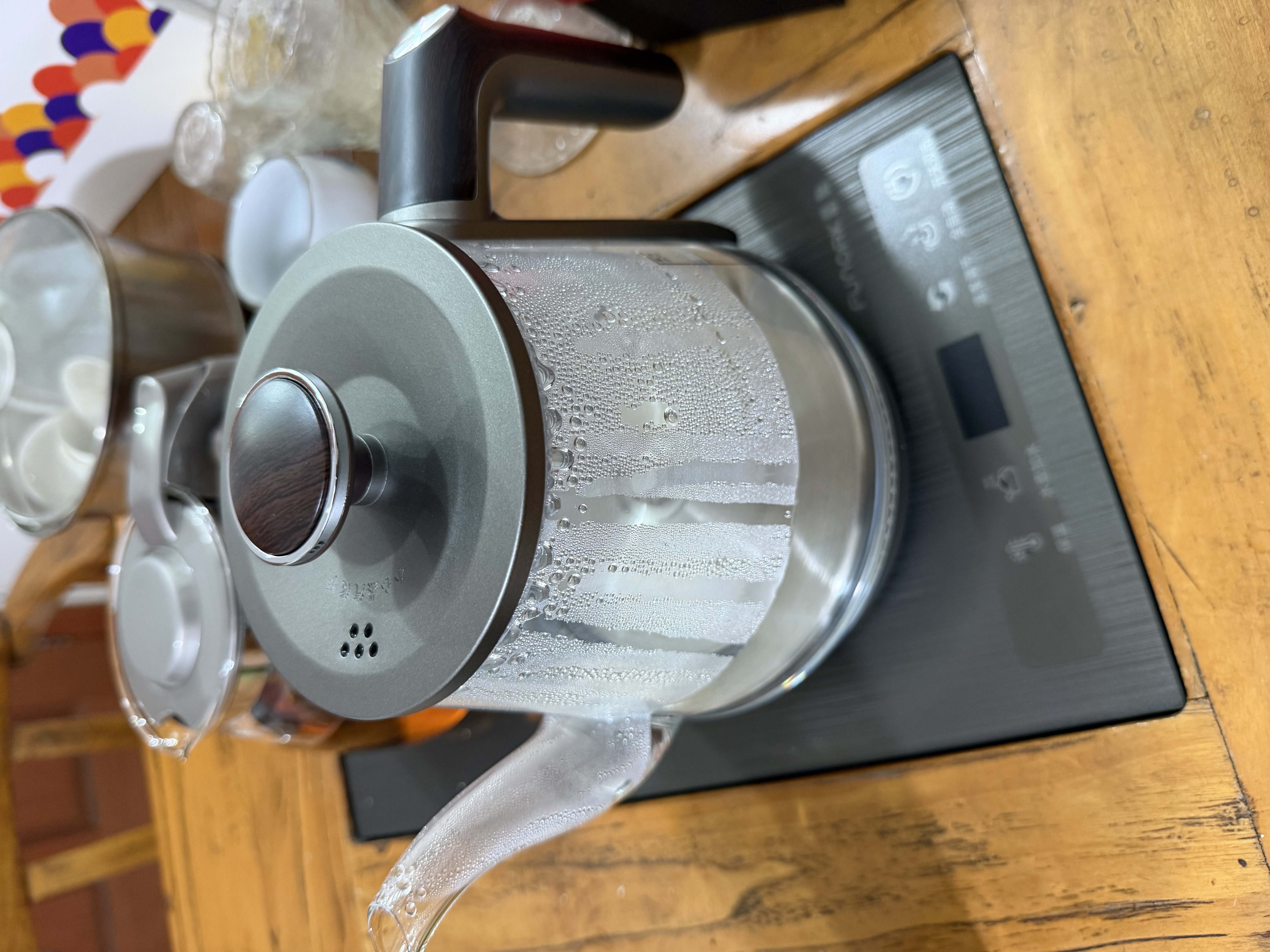 FUNORK全自动上水电热水壶 茶台烧水壶家用办公一体机茶桌茶几嵌入式茶具电茶炉套装 RY-10钛灰色保温1L 实拍图