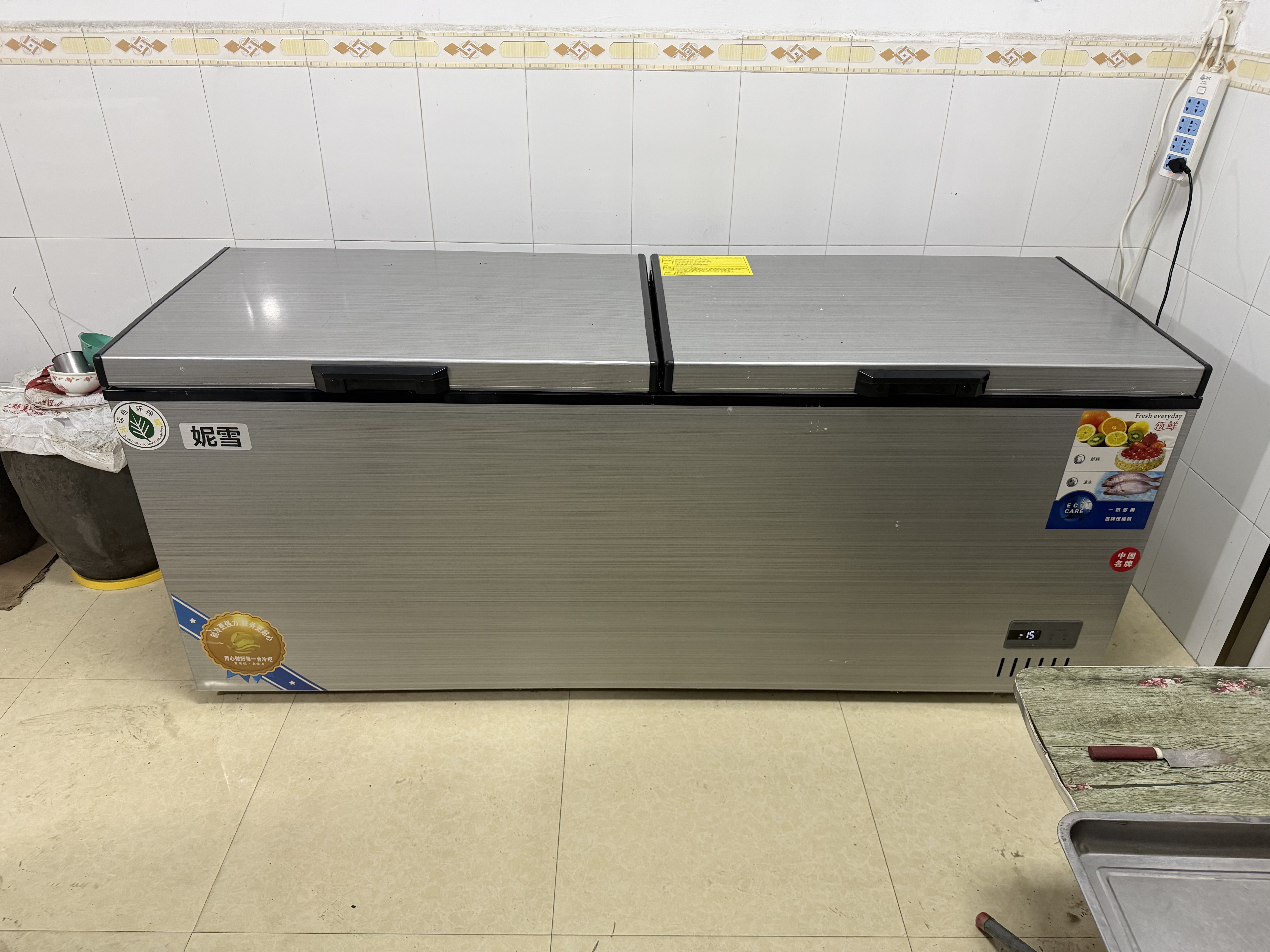 妮雪冰柜商用冷冻大容量商用卧式家用冷柜全冷冻冷藏柜展示柜商用冰柜大冰箱 1028单温铜管-机械温控扩容版1.95米长【一级能耗】 实拍图