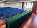 点丫 会议桌布长方形长条桌商务展会室桌套罩纯色金丝绒布艺定制桌裙 墨绿色（开会展会等都可） 定制尺寸(不支持退换) 实拍图