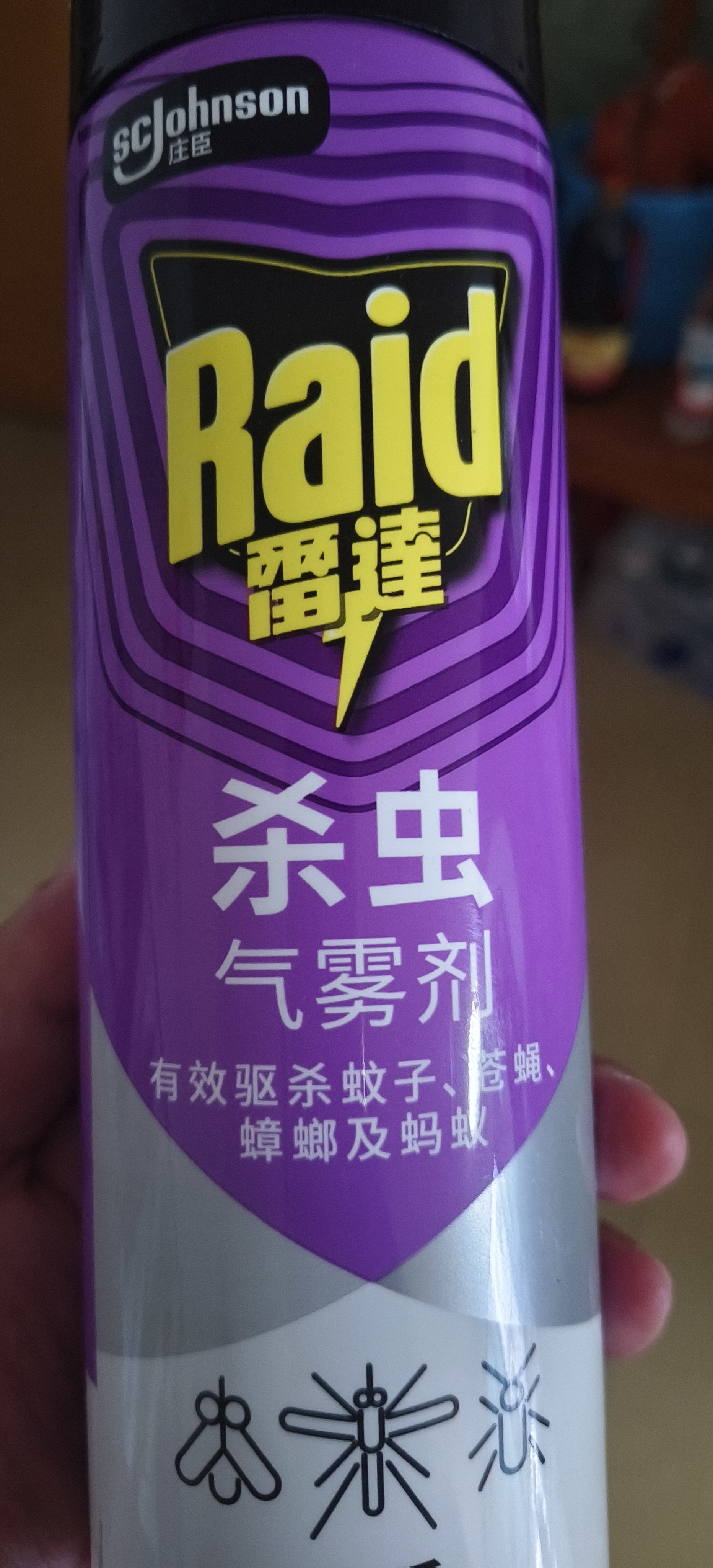 雷达（Raid）杀虫剂喷雾550ml*1瓶无香型家用室内杀虫气雾剂 蟑螂药 灭蚁苍蝇 实拍图